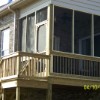 Screened back deck